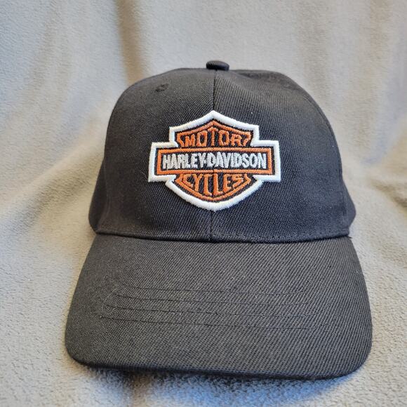 Harley-Davidson Other - HARLEY DAVIDSON Hat Cap Black Adjustable Color Embroidered Logo Breathable
